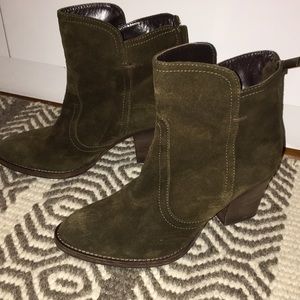 Aquaitalia military green booties.